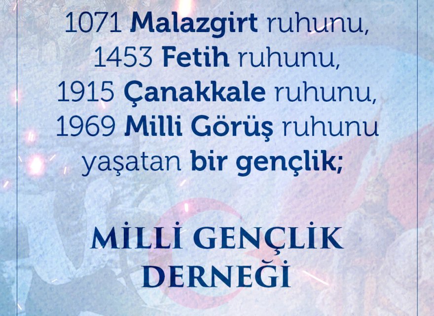 Milli Görüş ruhunu yaşatan bir gençlik!